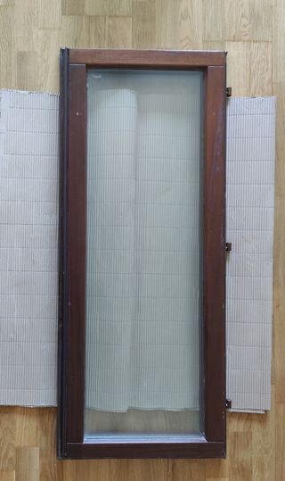 Ventana teca maciza climalit