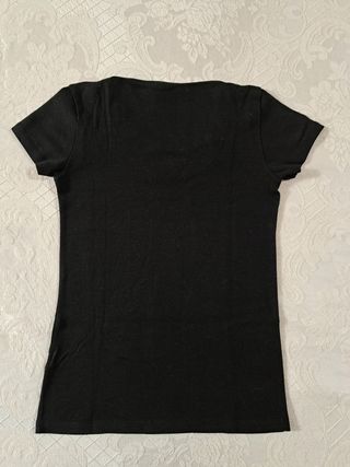 T-shirt nera donna