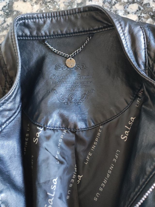 Cazadora de piel de Salsa