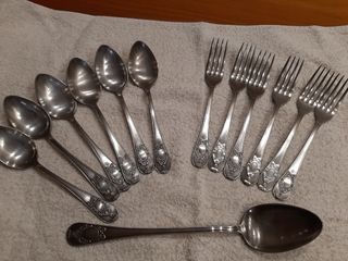 Cubiertos  bañados en plata ntiguos 