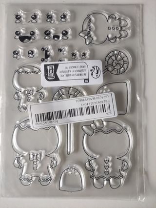 Carimbos Transparentes - Bonequinhos de Gengibre