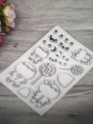 Carimbos Transparentes - Bonequinhos de Gengibre