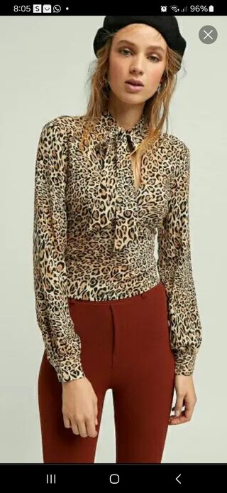 Camisa leopardo nueva sin uso