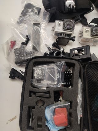 Cámara fotos con accesorios