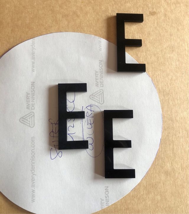 3 Letras E España. Para Vespa Lambretta o Clasica