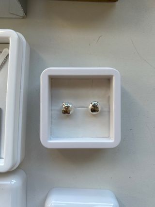 Lotus Colgante y pendientes plata perla a estrenar