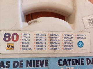 Cadenas metalicas de nieve para coche