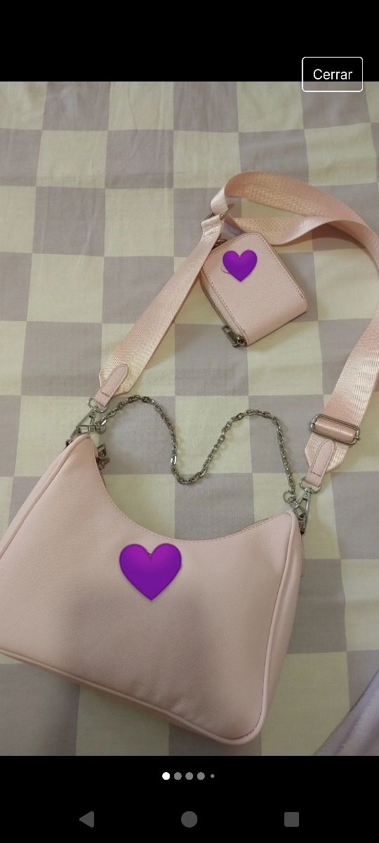 Bolso Bandolera Rosa