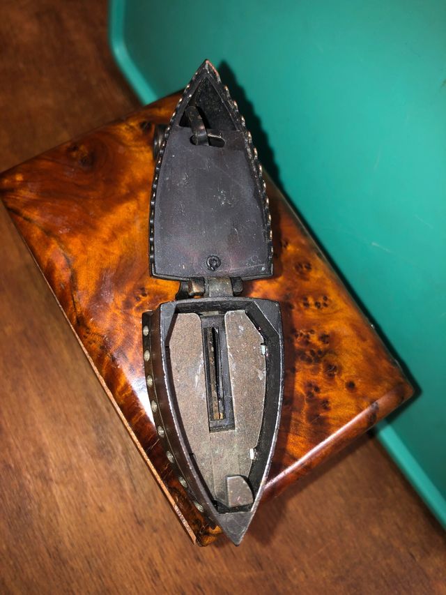 Temperamatite in metallo, collezione, vintage