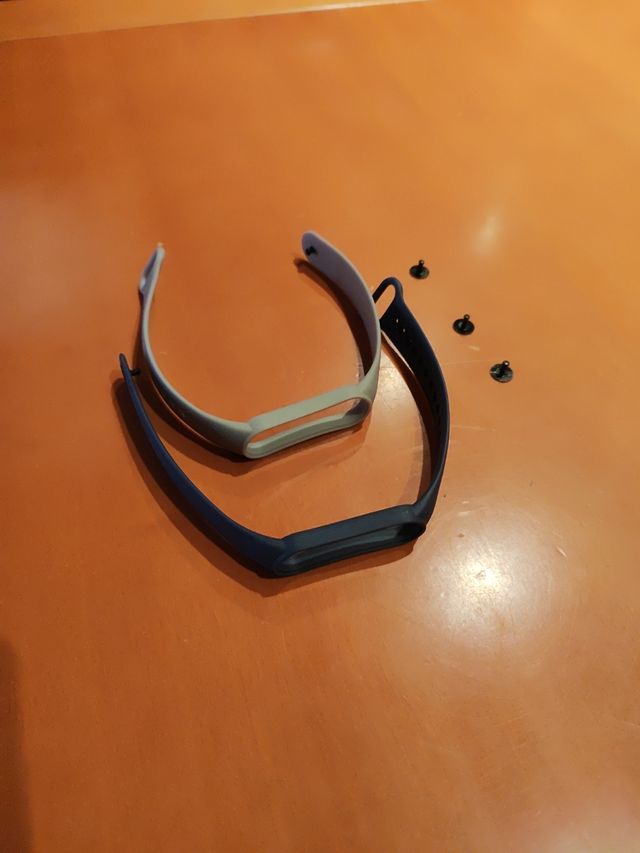 Cinturini Mi Band 6 e 7 blu e grigi