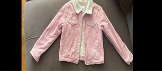 Chaqueta de pana interior borreguito para nińa