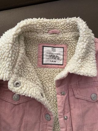 Chaqueta de pana interior borreguito para nińa