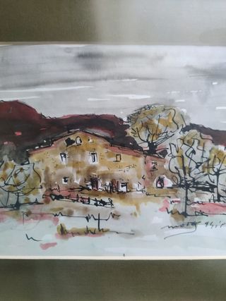 Cuadro original tinta-acuarela