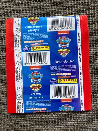Sobres Cromos Paw Patrol