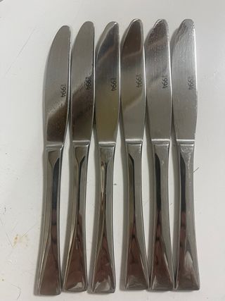 cubiertos acero inoxidable 186 piezas