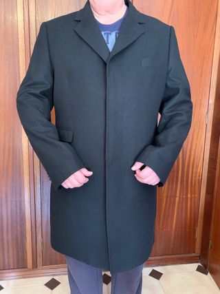 Elegante abrigo negro hombre talla 48 nuevo 30€