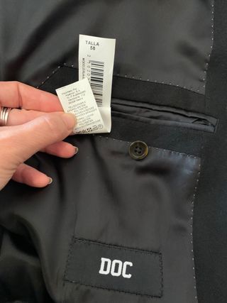 Elegante abrigo negro hombre talla 48 nuevo 30€