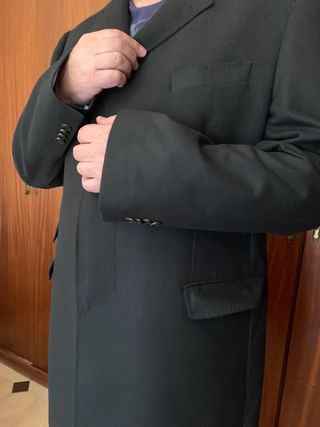 Elegante abrigo negro hombre talla 48 nuevo 30€
