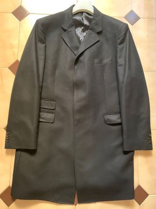 Elegante abrigo negro hombre talla 48 nuevo 30€