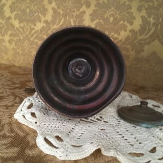 ANFORA IN RAME con coperchio e beccuccio in ottone