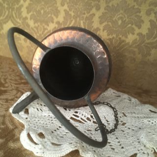 ANFORA IN RAME con coperchio e beccuccio in ottone