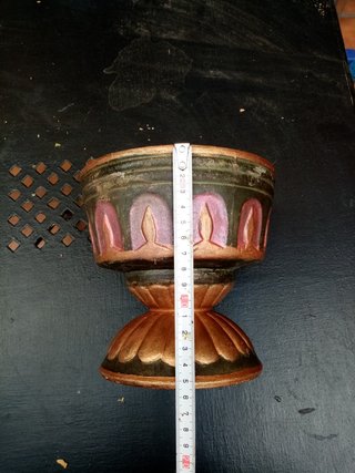 Antigua copa de ceramica