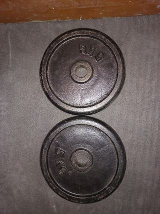 30MM 28MM 2 DISCOS DE 5KG DE 30MM