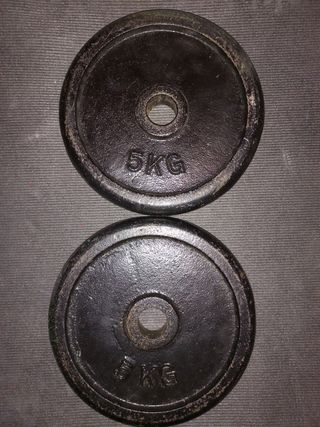 30MM 28MM 2 DISCOS DE 5KG DE 30MM