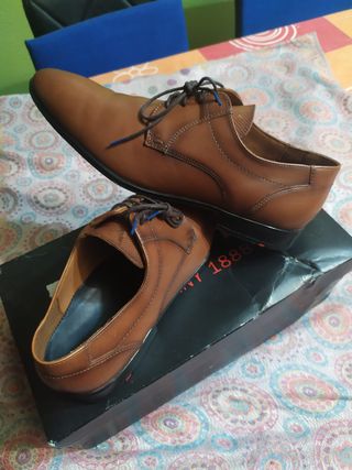 LLOYD Osmond Zapatos Piel de Vestir Derby Nº 43