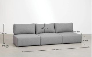 Módulos de Sofá Esquinero Kata SKLUM Beige crema