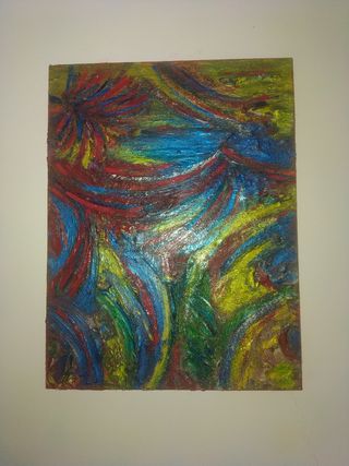 Quadro dipinto a mano su legno