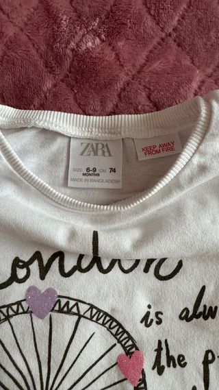 CAMISETA ESTAMPADO CIUDADES de Zara
