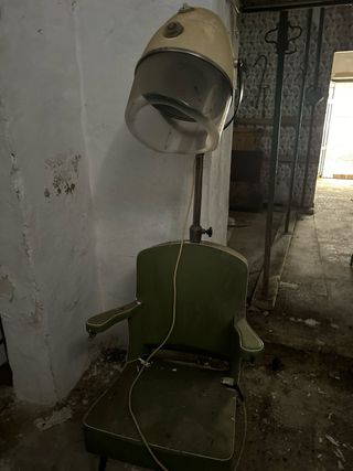 Silla secador de pelo antigua