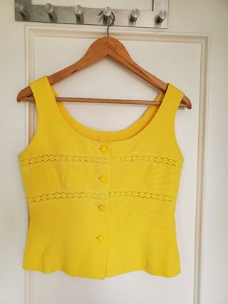 Top Vintage amarillo