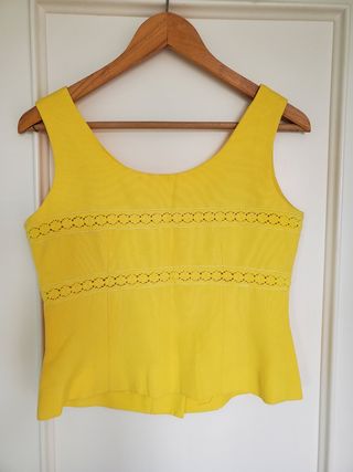 Top Vintage amarillo