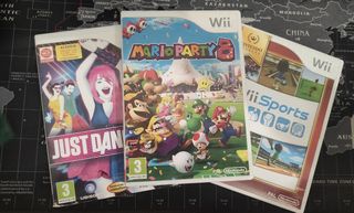 Consola Wii - Pack 2 Jugadores - 5 Juegos
