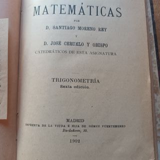 Libros Matematicas 5 volumenes Lote MB