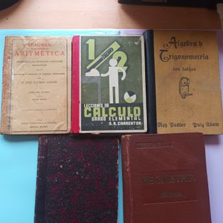 Libros Matematicas 5 volumenes Lote MB