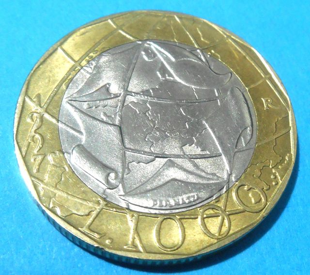 LIRE 1000 ANNO 1997 SPL (errori di conio)