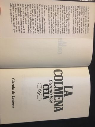 LA COLMENA. Camilo José cela.