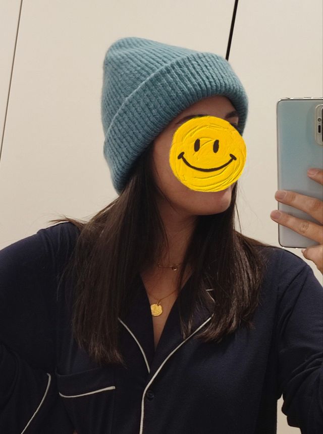 Gorro azul zara