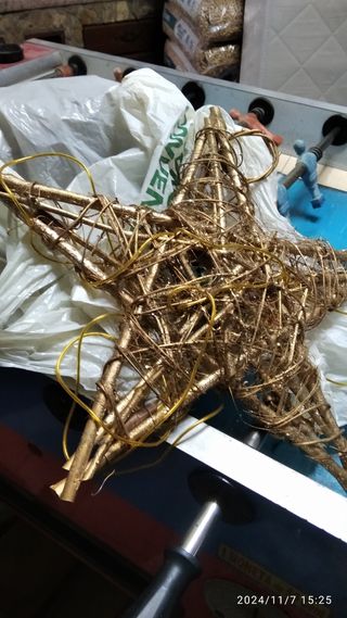 Stella di Natale con illuminazione