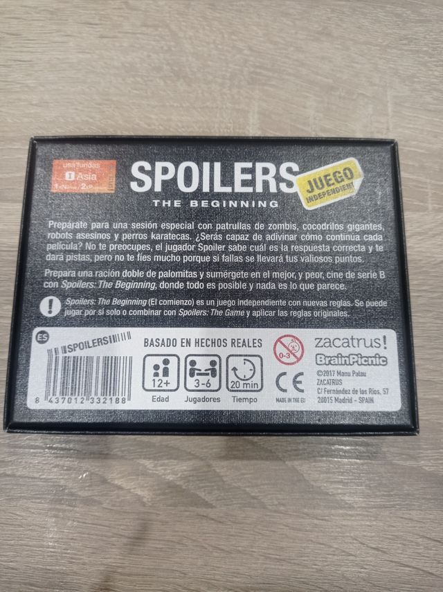 Juego de mesa: Spoilers The Beginning