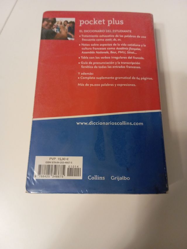 Diccionario Pocket Plus Francés (Pocket Plus): Diccionario bilingüe y gramática Français-Espagnol | Español-Francés