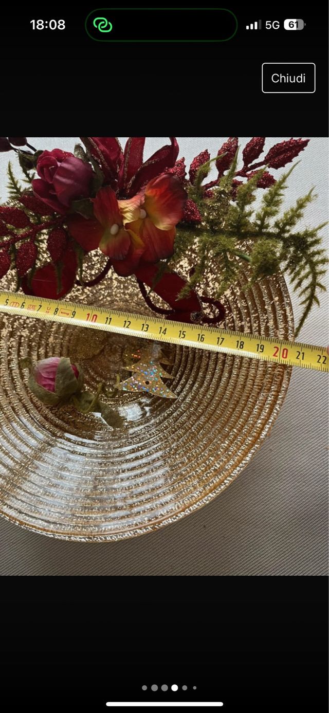 Centrotavola con candela