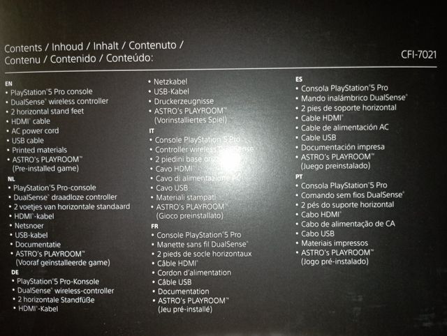 Consola PS5 Pro 2TB CFI-7021