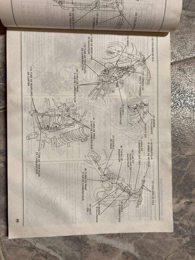 Manual de instrucciones honda CR 250 R
