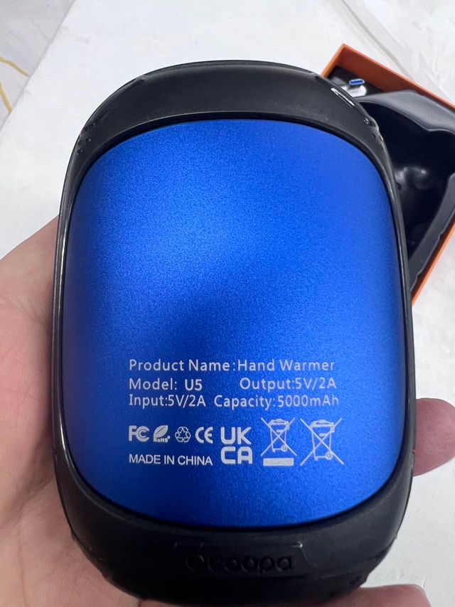 Scaldamani ricaricabile OCOOPA, scaldamani