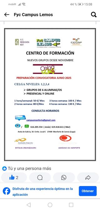 Cursos Celga