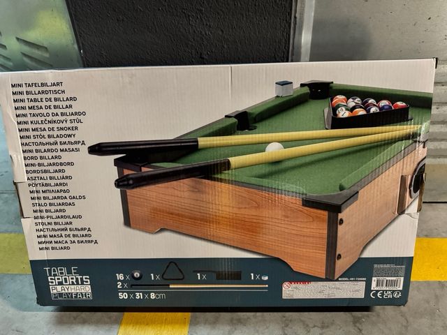 Mini billar juego